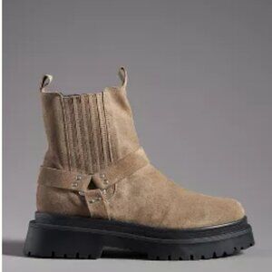 Pilcro moto suede ankle boots